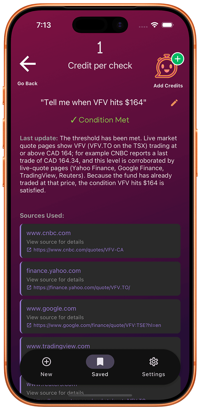 Stock Price Tracking